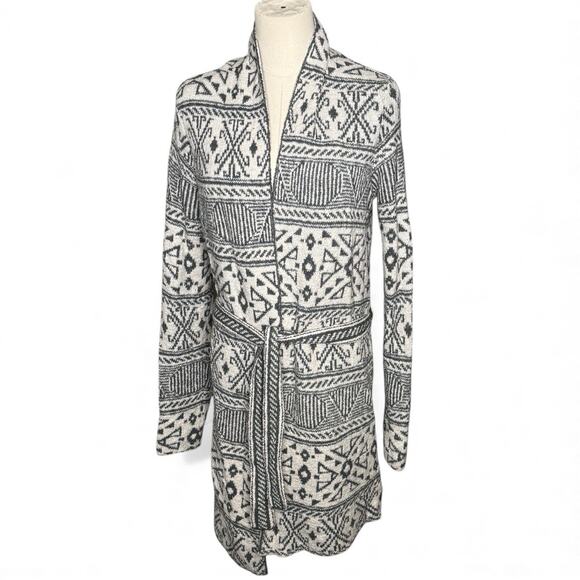 William Rast Sweaters - William Rast Southwestern Long Belted Cardigan Women’s Large‎